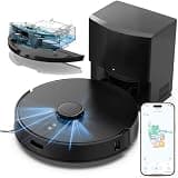 E10+ Robot Vacuum & Mop Combo Self Emptying with 8,000Pa, Robotic Vacuums Cleaner for Pet Hair, LiDAR Navigation, 75-Day Capacity, Carpet Detection, Anti-Tangle, 150-Min Runtime, for Floors, Carpet