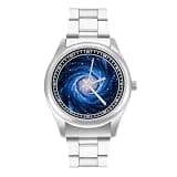 NTVOWPZO Three-Hand Analog Stainless Steel Watches for Men Easy Reader