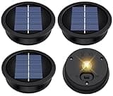 4 Pack Solar Light Replacement Top, Replacement Solar Light Parts for Lantern (Top 3.23 Inch, Bottom 2.83 Inch), Waterproof LED Replacement for Outdoor Garden, Pathway, Yard Lights & Decor