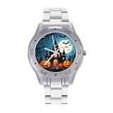 NTVOWPZO Three-Hand Analog Stainless Steel Watches for Men Easy Reader