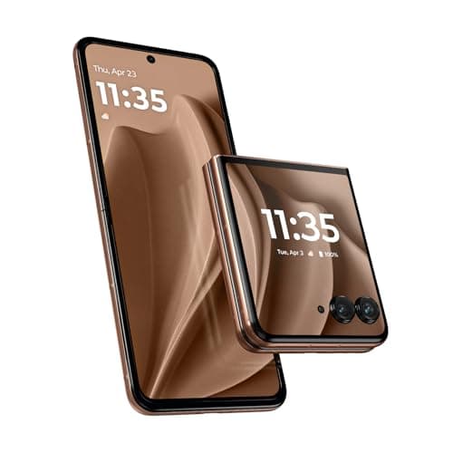 Motorola Moto Razr+ 2025, 256GB + 12GB RAM, Pantone Mocha Mousse - Unlocked