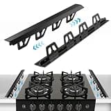 T-Shape Stove Gap Covers Stainless Steel, 2 Pack Stove Gap Filler Easy Retractable Length 13.8" to 27.5", Width 1.85" - ALMCALS Oven Gap Filler Stove Guards Range Trim Kit