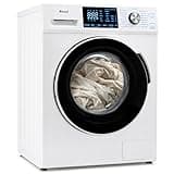 All in One Washer and Dryer, Compact Ventless Washer Dryer 2-In-1 Combo 2.7 Cu. Ft, Child Lock, LED Display for Apartment, RV, lavadora secadora 2 en 1, White