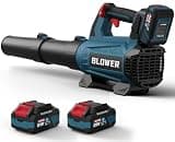 Leaf Blower Cordless with 2 x 4.0Ah Batteries and Charger - Easy to Use