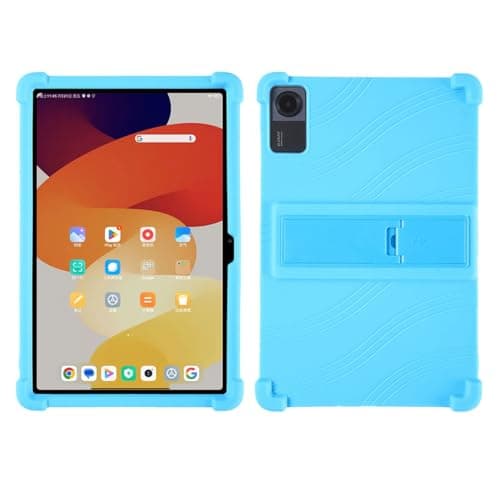 BMPNLSZ TPU Cover for Samsung Tab S10FE, Black Flexible Silicone Slim fit Soft Shell Cute Back Case Bumper Rubber Protective Case (10,9") - TBlue
