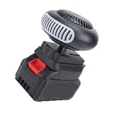 YDuupxe Portable Heater Battery Powered Battery Powered Space Heater with 2 Batteries 1 Charger for Camping Indoor Use