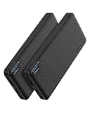 AsperX 2-Pack 10000mAh USB C Output Portable Charger Power Bank Fast Charging, Portable Phone Charger External Battery Pack for iPhone, Samsung, Google LG and Heated Vest
