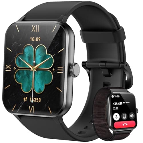 Smart Watch for Women Men Android & iPhone (Answer/Make Calls),1.85" HD SmartWatch 100+ Sport Modes Fitness Tracker,IP68 Waterproof, Sleep/Heart Rate/Stress Monitor