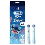 Oral-B iO Kids Disney Stitch Electric Toothbrush for Kids Ages 6+ - Soft on Teeth and Wobbly Gums for Cleaner Teeth, 2-Pack