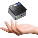 GMKtec G5S Mini PC, Intel N97 up to 3.6GHz, 8GB LPDDR5 128GB SSD Micro Desktop Computer, Dual HDMI 4K Display, WiFi 5, BT 5.0, Gigabit Ethernet, 3 USB 3.2, Micro SD, VESA for Business Home Office