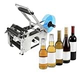 Compatible with Semi-Automatic Round Labeling Machine, 20-40pcs/min, Electric Bottle Label Applicator for Bottles, Labeler Suitable for Diameter 0.59-4.72 inches