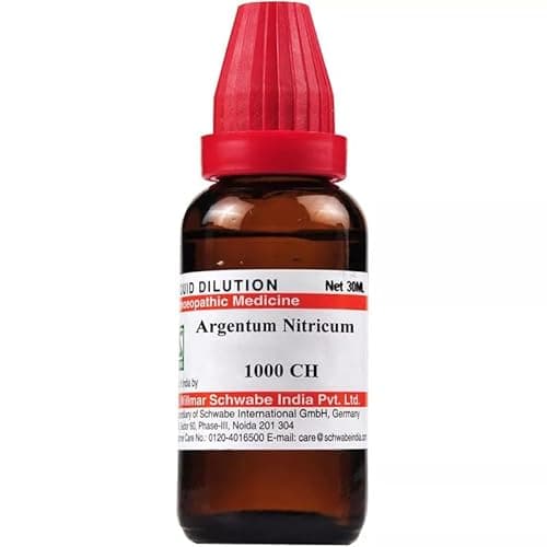 Willmar Schwabe India Argentum Nitricum 1M (1000 CH) Homeopathic Dilution | Easy-to-Use Liquid Drops (1.0 FL OZ) - by RIDHVIKSTORE