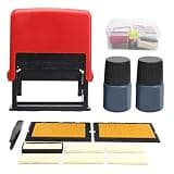 B2.5 Manual Date Coding Machine - Adjustable Manual Stamping Printer with ABS Steel Plastic Body - Quick Drying Ink for Flat Concave and Curved Surfaces