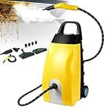 Multipurpose High Pressure Steam Cleaner, Heavy-Duty Portable Steamer with Tank & 6 Accessories, Ideal for Home Kitchen Car Upholstery Tile Grout AC Cleaning Yellow