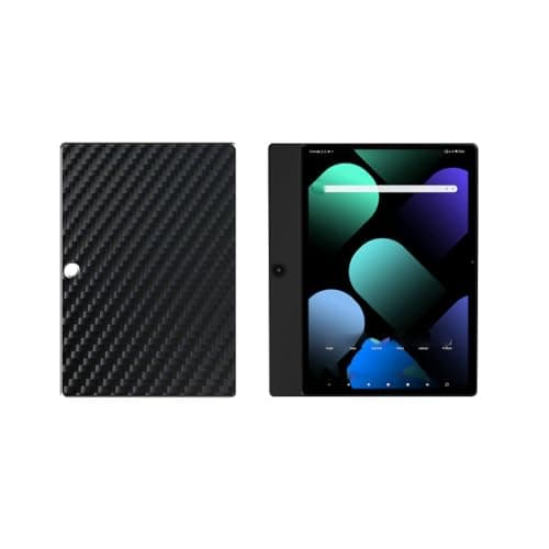 Puccy 2 Pack Back Protector Film, compatible with ALLDOCUBE iPlay 70S 10.5" Tablet Black Carbon Fiber Guard Cover （ Not Tempered Glass Front Screen Protectors ）