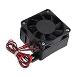 DC 24V 80W PTC Ceramic Fan Heater, Insulated Electric Heater with Fan, 60x60mm Small Space Heaters for 3D Printer Enclosure Electronics Pet Cage