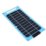 Wisoqu 30W Solar Panel, Monocrystalline Silicon Solar Phone Charger with Dual Type C Ports, Portable Charger Handle for Outdoor Camping Hiking