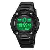 FANMIS Men's Digital Sport Watch, Water Resist 50M, Alarm, Day and Date Display, Black
