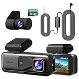 BOTSLAB 4k Dash Cam Front and Rear, 24/7 Parking Monitor with Hardwired Kit, 170° Ultra Wide Dashcam, ADAS, IMX415 Sensor, Night Vision, WDR, Loop Recording, 5G/2.4G WiFi & GPS, Free 64GB Card