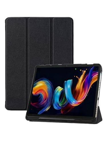for TCL NXTPAPER 11 Plus 11.5 Inch Tablet Case,BOVUGAC Tri-fold Tablet Case Cover for TCL NXTPAPER11 Plus 11.5",Full Protection, Premium PU, Scratch Resistant.(Black)