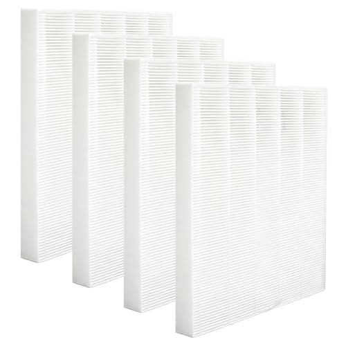 4 Pack 5510 Filter Q Replacement Fit for Winix 5510 5520 Air Purifier, H13 True HEPA Filters, #1712-0123-00, Captures Pet Dander, Smoke, Dust