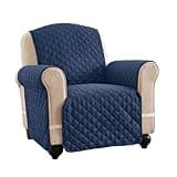 HopeA22z Ultra Reversible Chair Furniture Protector Navy/Blue – 1 Piece Cover