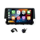 9" Car Stereo for Honda Civic 2016-2020, Android 13 with Wireless CarPlay & Android Auto, 4GB+64GB IPS Touchscreen Car Radio, GPS Navigation, WiFi, Bluetooth, FM, SWC, Mirror Link, AHD Backup Camera