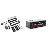 JBL Celebrity100 Single-DIN AM/FM High Power Mechless Stereo with HDK001X - Radio Replacement Kit Compatible with 98-13 Harley Davidson Motorcycles