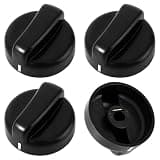 Lconvicely 4-Pack D-Shape Heater Knob Replacement – Universal Patio Heater Replacement Parts for Gas Fireplaces, Fire Pits & Grills – Durable, Easy to Install for Most Patio Heaters and Gas Fireplaces