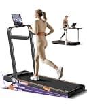 14% Manual Incline Walking Pad Treadmills for Home and Office, 3-in-1 Foldable Treadmill with 300 LBS Capacity, Under Desk Treadmill with Quiet Brushless