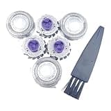 3Pieces HQ8 Replacement Blades ，Compatible for Philips Shaver Heads HQ8894 HQ7160 7310XL 7315XL 7325XL 7340XL 7345XL 7350XL AT810 AT880