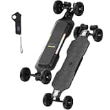isinwheel V10 Electric Skateboard with Remote, 3000W Belt Drive Motor, 32 MPH Top Speed, 28 Miles Range Electric Skateboards for Adults & Teens, LED Ambient Light, IP54 Off-Road Electric Longboard