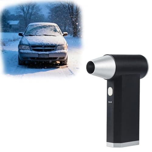 1PC MiniTurbo Snow Blower, Handheld MiniLED Turbo Snow Blower for Car with MagneticNozzle, Portable Heated SnowTurbo Blowers, Ideal for Vehicle SnowRemoval and HomeCleaning
