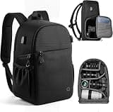 llano 20L Camera Backpack for DSLR/SLR/Mirrorless – Water-Resistant Photography Bag with Laptop Slot & Tripod Holder, Compact Case for Canon/Nikon/Sony, Travel & Outdoor,Large Capacity, Black