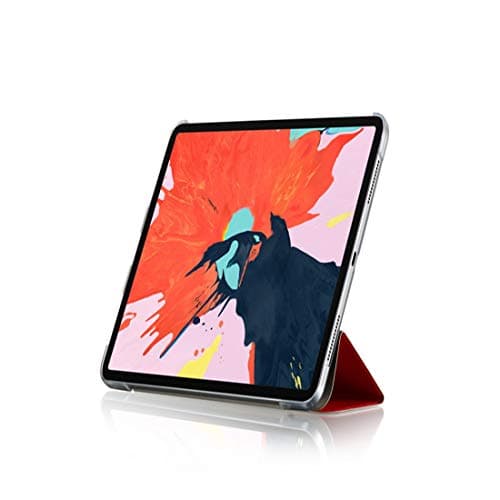 GUOSHU Tablet PC Case Bag Silk Texture Horizontal Flip Magnetic PU Leather Case for iPad Pro 12.9 inch (2018), with Three-Folding Holder & Sleep/Wake-up Function(Black) Back Cover Case