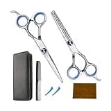 MVNOIRE Hairdressing Scissors Set, Professional Thinning and Sharp Home Hair Cutting Kit