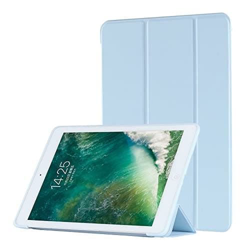 ddice iPad mini Case 1/2/3/4/5th Generation, Slim Lightweight Smart Book Cover with Auto Sleep/Wake, Trifold Stand, Shockproof Protective Case (Light blue, iPad mini 1st/2nd/3rd/4th/5th Gen 2012–2019)