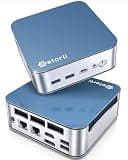 Getorli Mini PC with Metal Shell AMD Ryzen 7 6800H CPU (8C/16T) Radeon 680M Graphics 6400MHz 32GB LPDDR5 1TB SSD Gaming PC 4K HDMI DP WiFi 6 Bluetooth 5.3 Dual 1000Mbps Nic for Home Office Business
