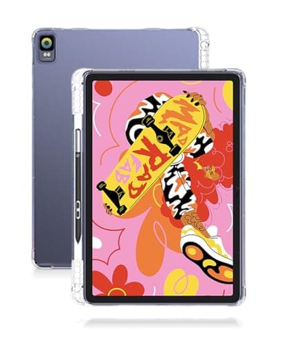 Case Compatible with XPPen Magic Drawing Pad 12.2 Inch Tablet – Shockproof TPU Protective Case with Kickstand Anti-Slip, Drop-Resistant Business Style (Clear)