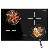 Karinear 30 Inch Induction Cooktop, 4 Burners Electric Stove top, 240V