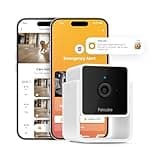 Petcube Cam Indoor Home Security Camera with 1080p HD Video, Two-Way Audio, Motion Detection, and Phone App, Night Vision Wi-Fi Camera for Apartment Security, Video Baby Monitor