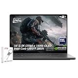 ASUS ROG Zephyrus Gaming Laptop, 16" 2.5K OLED 240Hz 500nits, NVIDIA GeForce RTX5070, Intel Core Ultra 9 285H, 16GB LPDDR5X 1TB SSD, Wi-Fi7, Backlit KB, Win11, Eclipse Gray, w/2TB USB Drive, W/GaLiMu