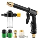 2026 Elite High Pressure Spray Gun - 4-Mode Power Washer with Soap Dispenser, Quick Connect Fittings for Car Wash, Patio & Garden.