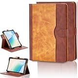 Case for AQHH PBDN-A75 11-inch Tablet Case 360 Degree Rotation Multi-Viewing Angels PU Leather Stand Folio Cover Brown