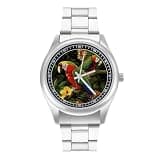 NTVOWPZO Three-Hand Analog Stainless Steel Watches for Men Easy Reader