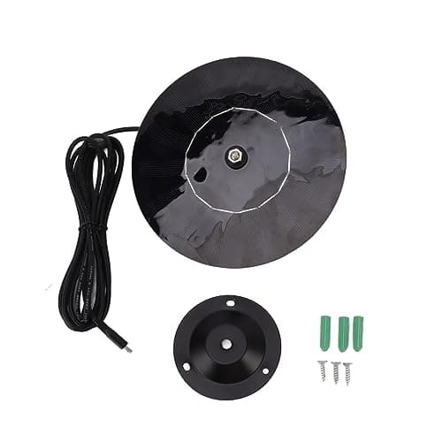 Solar Panel 10W 5V Round Shape Waterproof, Efficient Conversion, Outdoor Security Camera Power Supply - Stable Energy, Easy Installation, Ideal for LED Lights