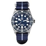 ibenifit Tactical Frog 42mm FX-Diving Titanium Dive Watches for Men, Hangzhou 2565 Automatic Movement, 200M Water Resistant, Sapphire Crystal, Fabric Strap, Luminous Waterproof Watch
