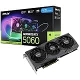Pny Nvidia Geforce RTX 5060 Epic-x RGB Oc Triple Fan 8gb Gddr7 Dlss Ray Tracing Vcg50608tfxxpb1-o-tf