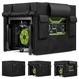 SORLANX 900D Heavy-Duty Waterproof Generator Cover, 30L×30W×27H inches, All-Weather Outdoor Protection for Extreme Conditions, Fits 6,000–13,000-Watt Generators (Black)