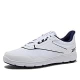 Reebok Course Ease Mens Golf Shoes Spikeless, White/Navy/Navy, 7 Medium